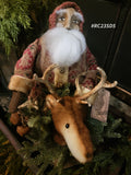#RC23SD5 Santa 🎅 Riding Deer by RUGGED CHIC