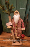 #RC23TL-1  Santa 🎅 Holding Lantern & Tree🌲 by RUGGED CHIC