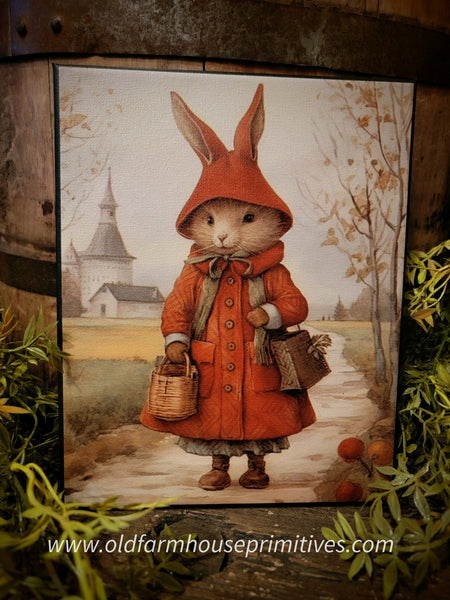#HGC1000 Springtime "Trixie" Bunny 8x10 Canvas Print
