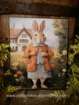 #HGC1010 Little "Miss Mary" Bunny 8x10 Canvas