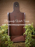#WHWSCP-BG Primitive Burgundy Wall Scoop