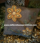 #HSD211811 "Sunny Sentiments" Wool Hooked Pillow