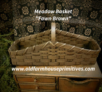 #WGVB-FB Primitive "Fawn Brown" Wildflower Basket