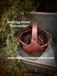 #WGSE-CR Primitive "Colonial Red" Small Egg Basket