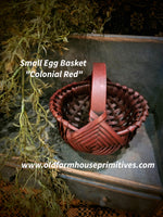 #WGSE-CR Primitive "Colonial Red" Small Egg Basket