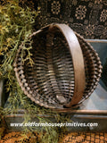 #WGME-FB Primitive "Fawn Brown" Medium Egg Basket