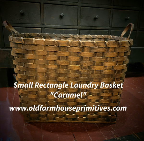 #WGRCT1-MC Primitive "Caramel" Small Rectangle Laundry Basket