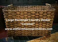 #WGRCT2-MC Primitive "Caramel" Large Rectangle Laundry Basket