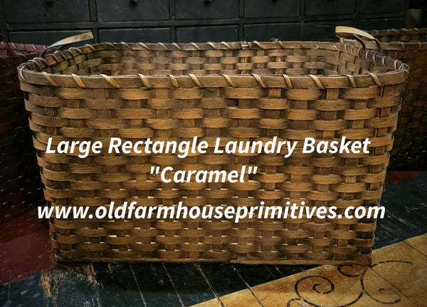 #WGRCT2-MC Primitive "Caramel" Large Rectangle Laundry Basket