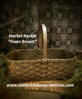 #WGMKT-FB Primitive "Fawn Brown" Market Basket