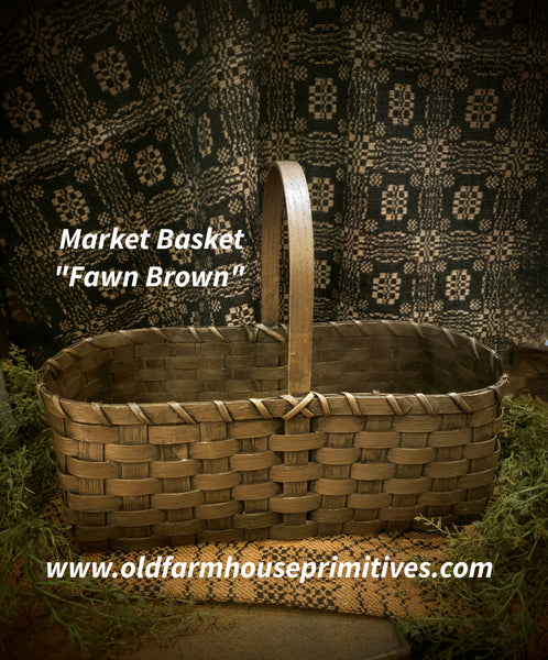 #WGMKT-FB Primitive "Fawn Brown" Market Basket