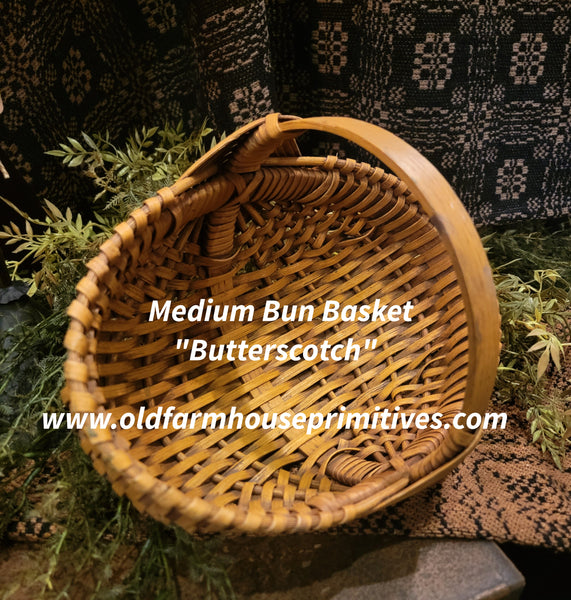 #WHMBB-BS Primitive Medium "Butterscotch" Bun Basket