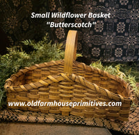 #WHSV-BS Primitive Small "Butterscotch" Wildflower Basket