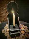 #LOLBLK  Primitive Sconce w/ Drawer - Black