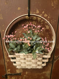 #SDAW Primitive In Between The Door Wall Basket  “Antique White” Made In The USA