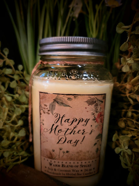 #HSC24MD "Mother's Day" 24 oz Jar Candle