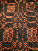 #AQ65PB Bayberry Weave Black & Pumpkin