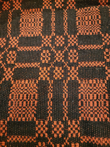 #AQ65PB Bayberry Weave Black & Pumpkin