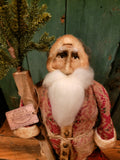 #RC23TL-1  Santa 🎅 Holding Lantern & Tree🌲 by RUGGED CHIC