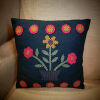 PLAR0101  Bloom Black Pillow