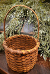 #B48 Small "Honey Mustard" Basket With Handle 🇺🇸 MADE IN THE USA!
