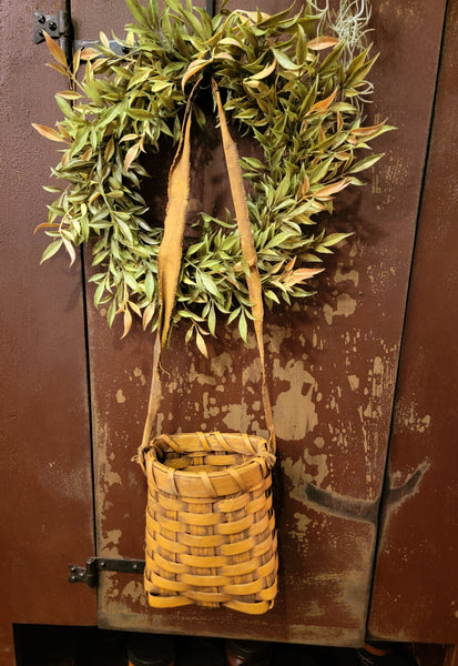 #LRB-M Primitive "Rag Handle" Basket - Mustard