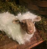 #AS1544L Primitive "Wooly" White Laying Sheep