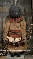 #DAWF17 Primitive Pumpkin Doll "BRAELYN" with Gourds MADE IN USA!