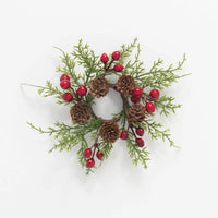 CP616 Cedar Berry Pine Cone Accent Candle Ring