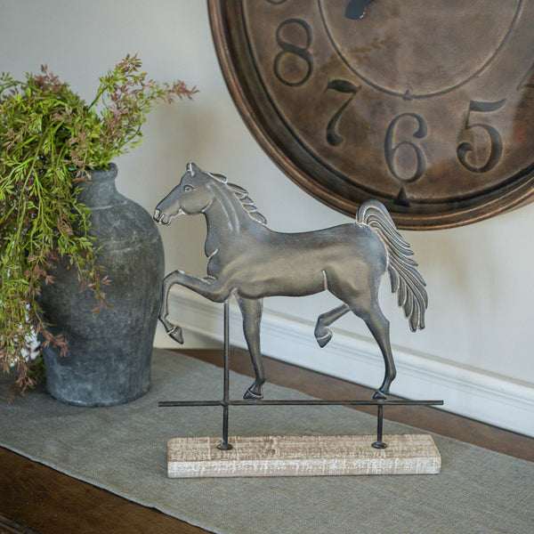 #E234154 Tabletop Horse On Stand
