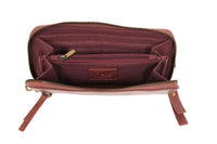 #L8107-74 "Dusty Raspberry" Chloe Zip Around Wallet/Wristlet