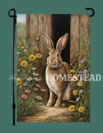 #GF-1105 "Wildflower Rabbit" Garden Flag