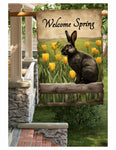 #LF-1087 "Welcome Spring Bunny" House/Yard Flag