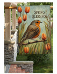 #LF-1094 "Spring Blessings Bird" House/Yard Flag