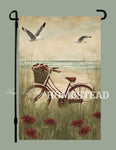 #GF-2502 "Bike On The Bay" Garden Flag