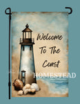 #GF-2504 "Welcome to the Coast" Garden Flag