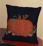 PLAR0060 Pumpkin 🎃 & Acorns Wool Pillow