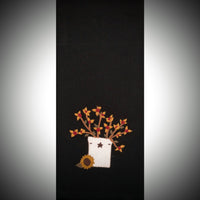 ETRE0322 Bittersweet Crock Black Towel