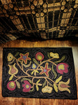 #PCDF19 Primitive "Walk In The Flowers" 🌹 Wool Hooked Rug