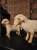 #PCDF33 Primitive Wooly "MOMMA" Sheep 🐑 On Wheels