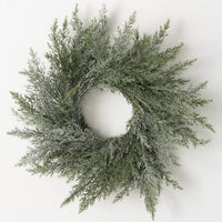 #WR965 Frosted Cedar Wreath