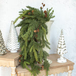 #G219585 34In White Spruce & Tsuga Hemlock Hanging Vine
