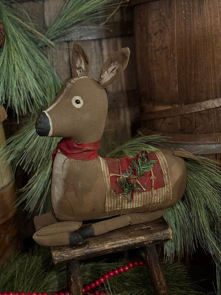 #BLL Primitive "BELLE" The Reindeer By Dawn's Attic Treasures