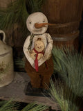 #SAM Primitive "SAM SNOWMAN & FRIEND" By Dawn's Attic Treasures