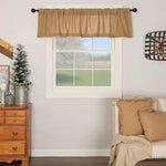 #6177 Burlap Natural Valance 16x72In