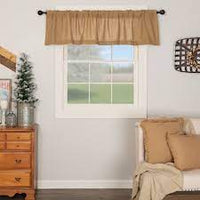 #6177 Burlap Natural Valance 16x72In