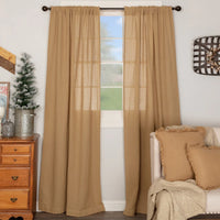 6165 Burlap Natural Panel Set of 2 84x40In