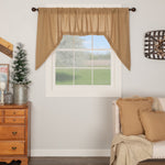 #6174 Burlap Natural Swag Set of 2 36x36x16