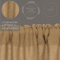#6174 Burlap Natural Swag Set of 2 36x36x16
