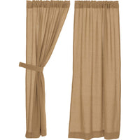 #17478 Burlap Natural Short Panel Set of 2 63x36